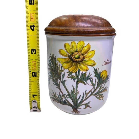 Villeroy & Boch Botanica Container Jar With Lid Adonis Vernalis 4.5” Tall *READ - Picture 7 of 13